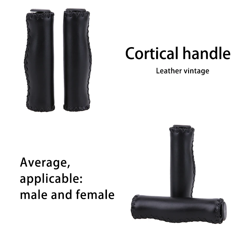 Leather HandleBar Grips Mountain Bike Scooter Folding Accessories Bmx Lock on Borracha Antiderrapante | Спорт и развлечения
