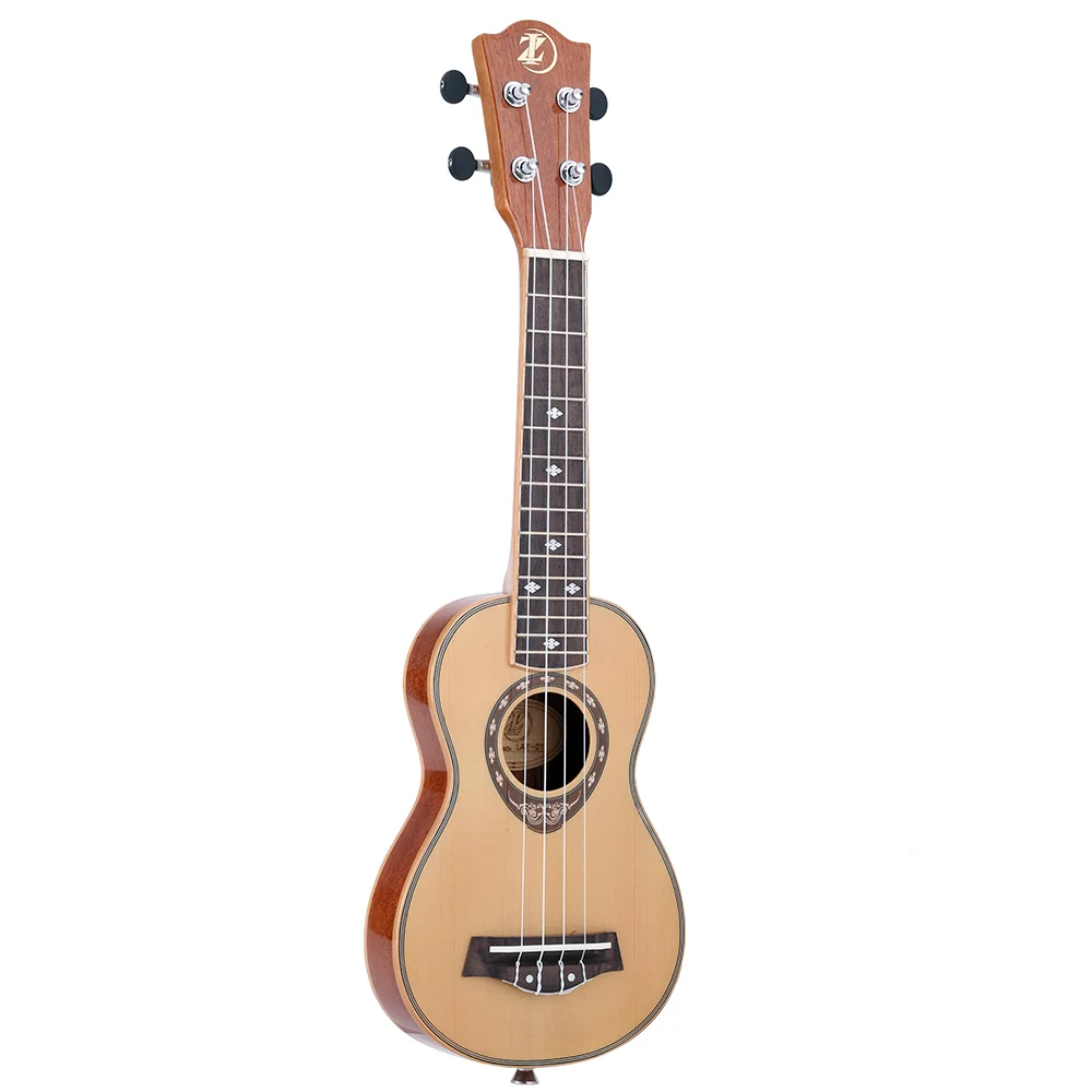 21 "Ukelele сопрано укулеле ель 42 мм тонкий дизайн красного дерева гриф глянцевая