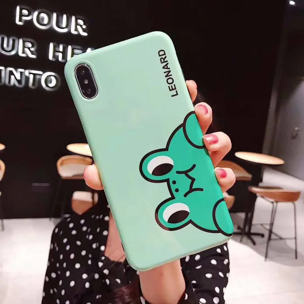 Cute cartoon stereo frog for vivo x9 plus x9splus x20 glitter face x20plus x21i y23 Symphony y85 phone case back cover |