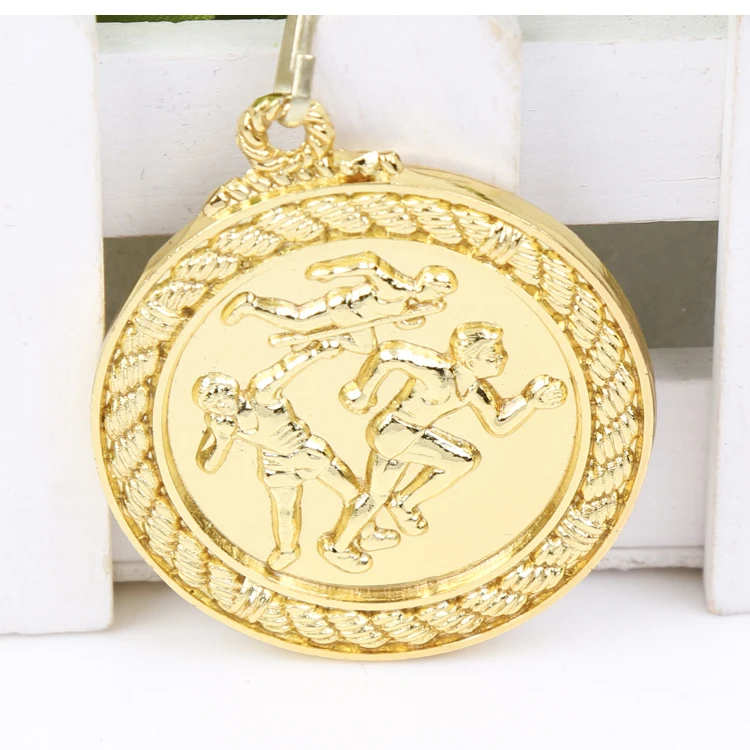 

Triathlon medal School Medal Gold Silver Bronze Motion, Honor Communication Ability/self-confidence Developing 5.0 cm 4 color