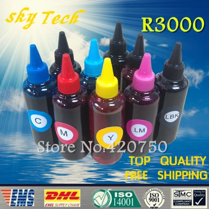 Dye refill ink suit for Epson T1571 to T1579 series ,9 colors Quality ink suit for Epson Stylus Photo R3000