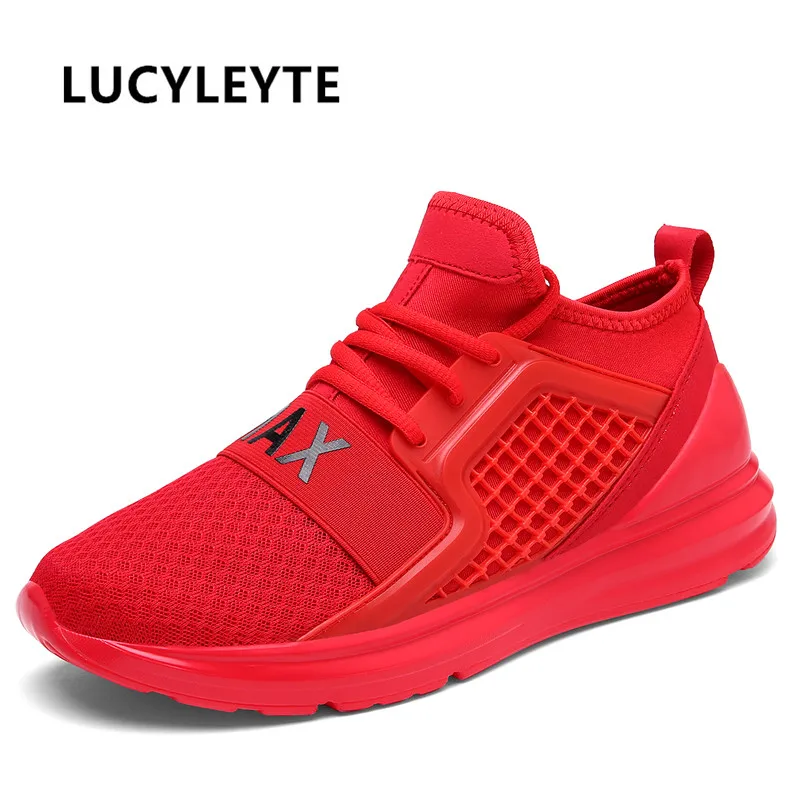 Дышащие кроссовки для мужчин Черные и белые спортивные Zapatos corrientes de verano Red chaussure