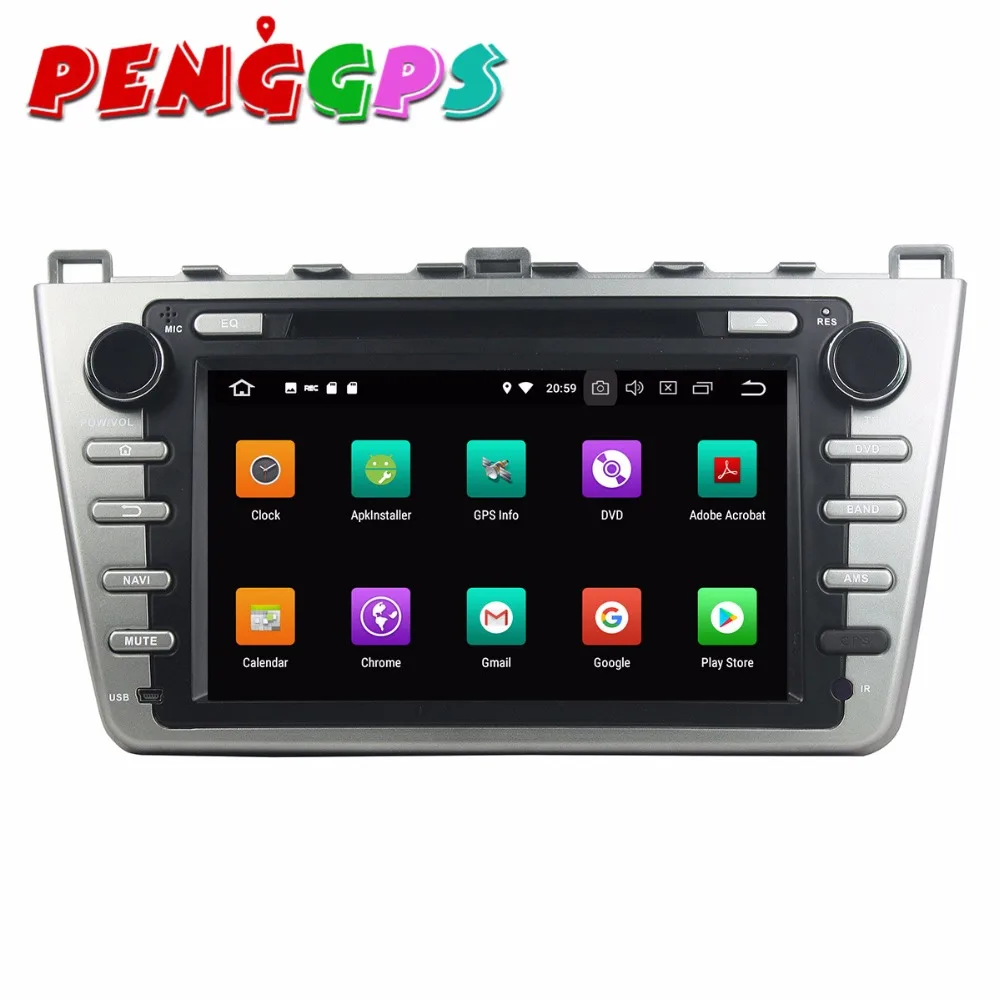 Android 8 0 7 1 автомобильный dvd плеер комплект с gps навигатором для Mazda 6 Atenza 2008 2012 стерео