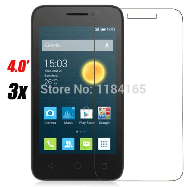 3 шт./лот Передние Прозрачные Защитные ЖК Экран Гвардии для Alcatel One Touch pixi