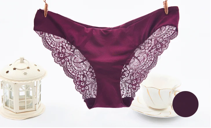 Сексуальные цветочные кружевные прозрачные трусы женские трусики низкая талия