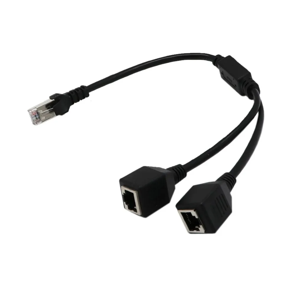 Сетевой Разветвитель RJ45 адаптер с 1 штекера на 2 гнезда порт LAN Ethernet сетевой