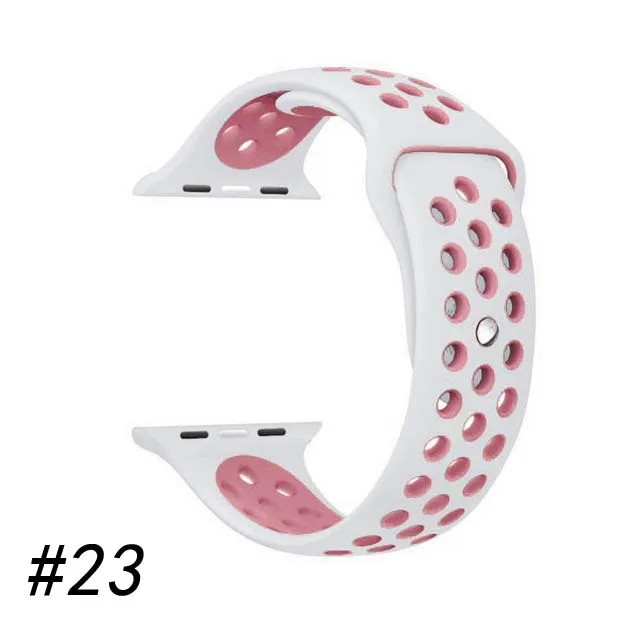 Мягкие часы ремешок для apple watch, ремешок 42 мм 44 браслет наручных часов iwatch, 4 заменить ремешок для часов аpple 4/3/2 40 мм 38 мм браслет ремешок для часов - Цвет ремешка: White pink
