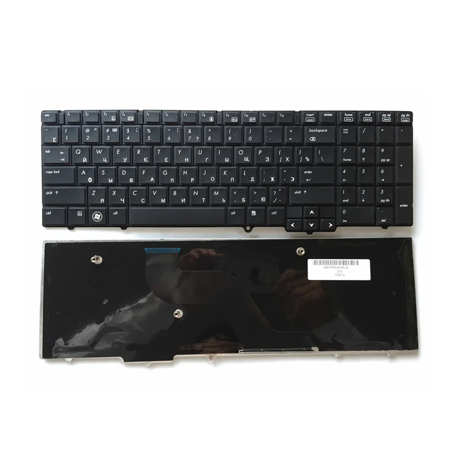 Русская клавиатура для ноутбука GZEELE HP EliteBook 8540 8540P 8540W заменяет клавиатуру черного