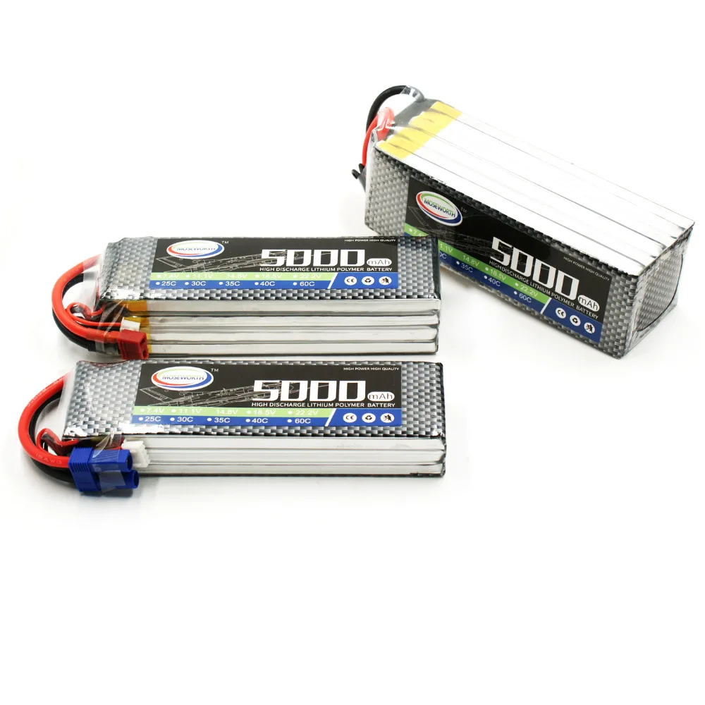 6S RC LiPo батарея 6S 22,2 v 5000mAh 25C Литий-полимерные батареи 22,2 V для радиоуправляемого дрона самолета автомобиля дрона лодки LiPo 6S 5Ah