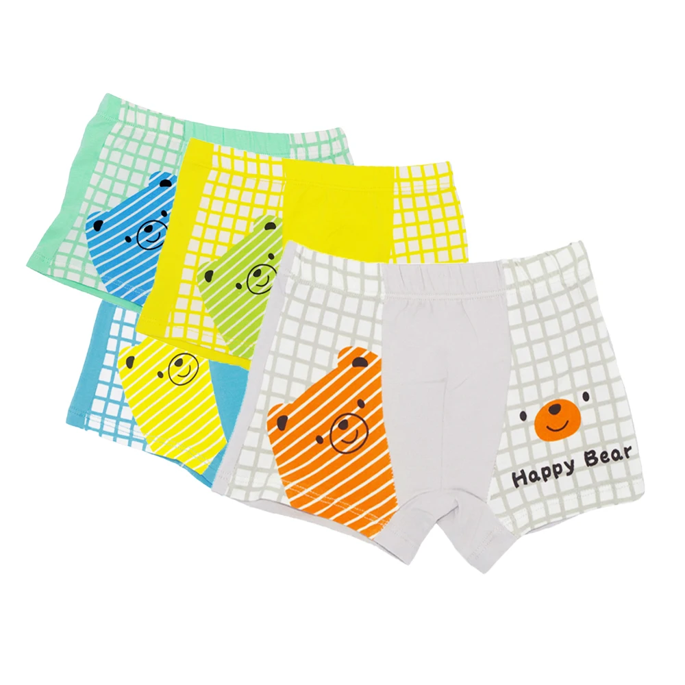 12 шт./упак. 100% детское нижнее белье из хлопка трусы для маленьких мальчиков и