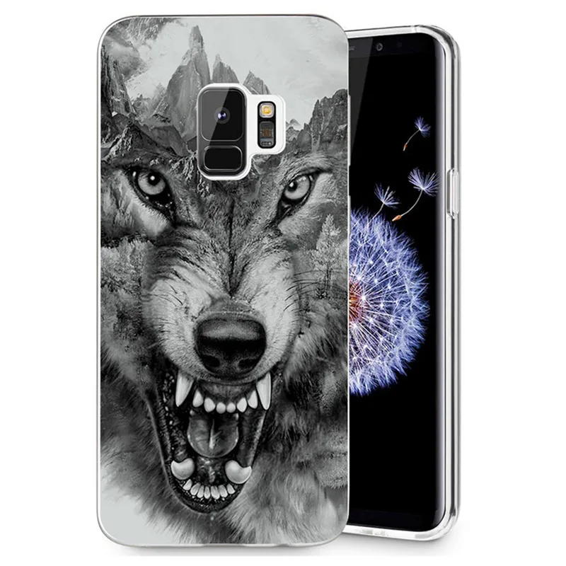 For Samsung Galaxy S3 S9 S9Plus S8 Plus S7 edge Note 8 TPU Soft particularly design Lion Tiger Painted Case Fundas R043 |