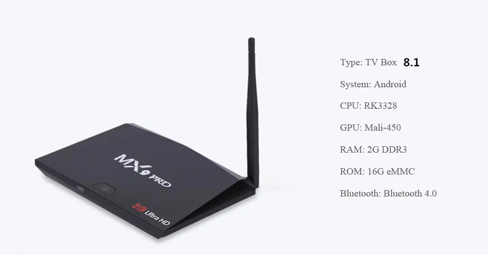 ТВ приставка Smart MX9 PRO BT приставка Android 7,1/8,1 2G16G/4G32G RK3328 четырехъядерный WiFi 4K медиаплеер HDMI 2,0 PK T9