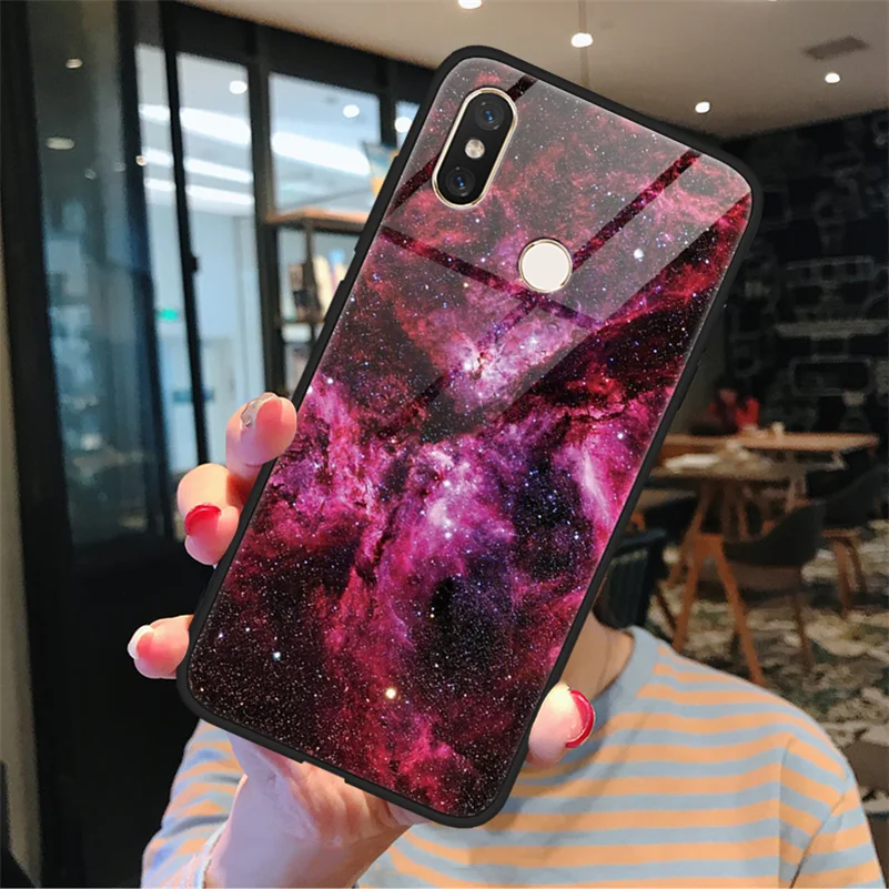 Чехол из закаленного стекла со звездным небом для Xiao mi Red mi 5 Plus 6A S2 Note 4X5 6 7 K20 Pro mi A2 6 8 SE Lite 9 Explorer 9T Pro F1 - Цвет: xkhong