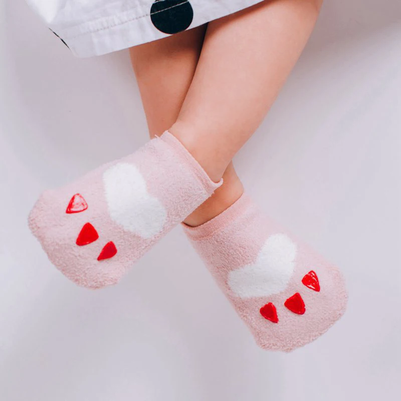 Cartoon Baby Girls Socks Coral Cashmere Floor Sock Autumn Winter Newborn Boys Photography Props Spring Clothing | Детская одежда и