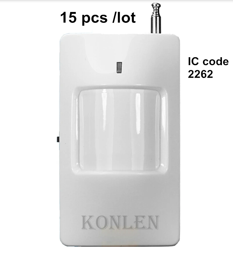 15 шт. беспроводной PIR детектор движения 433 МГц инфракрасный датчик для охранной GSM