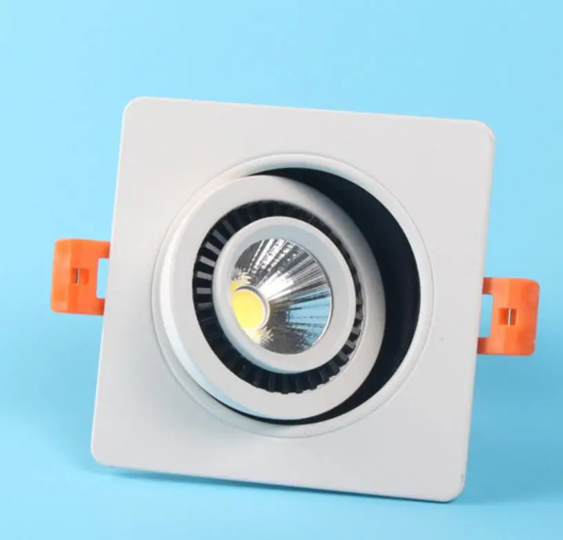 Суперъяркий круглый/квадратный приглушаемый COB Светодиодный Светильник