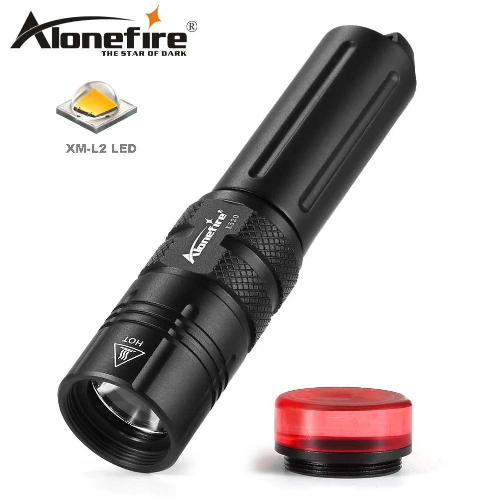 AloneFire X520 фонарик для дайвинга 18650 фонарь Мощный Cree светодиодный XM L2 подводный
