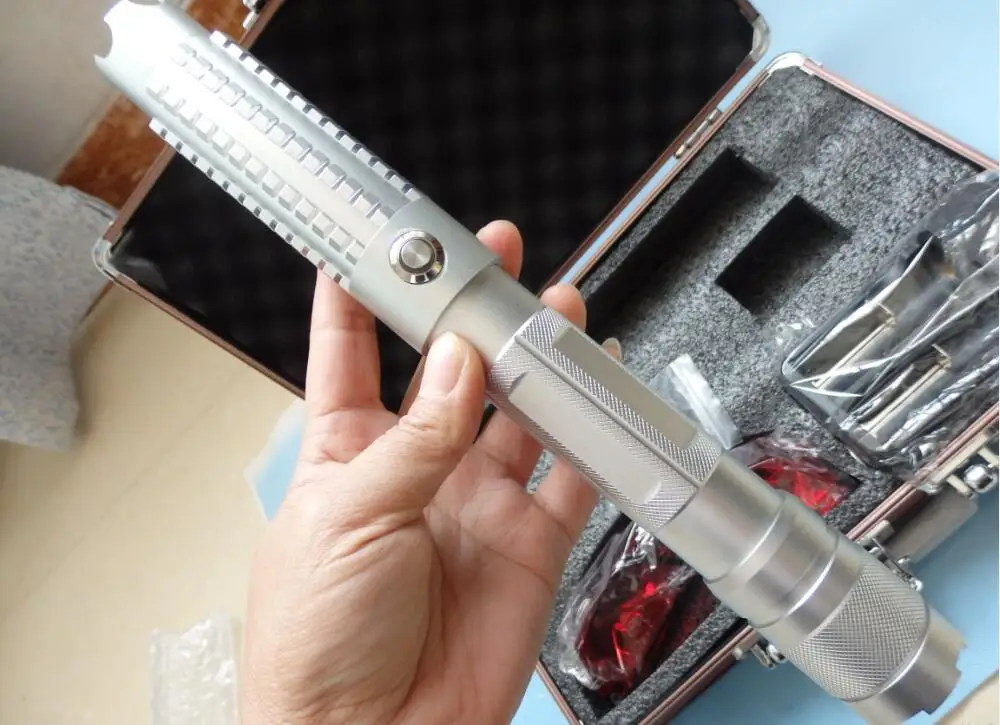 Горящая Синяя лазерная указка фонарик лазерный прицел фонарь 450nm 445nm 200 Вт 200000 м