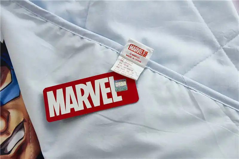 Marvel Капитан Америка Тонкий плед мультфильм летнее хлопковое стеганное одеяло