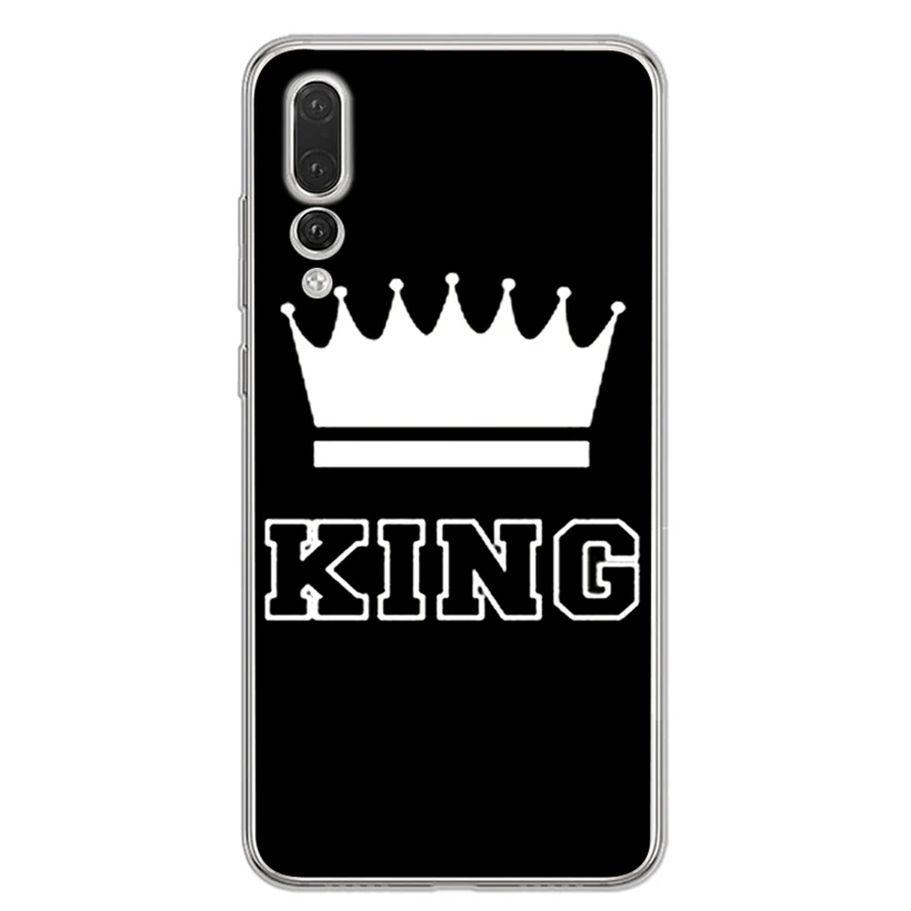 Чехол для Huawei Honor 7A 8A 8X 8C 9 10 Mate 20 P9 P10 lite/P8 Lite Y5 II Nova 3 Мягкая Краска TPU Корона королева