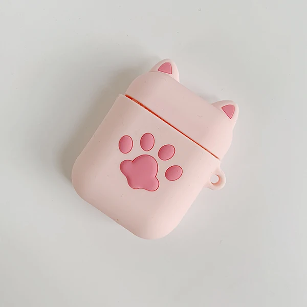 cat claw Милый мультяшный силиконовый Bluetooth беспроводной чехол для наушников Fo AirPods чехол Защитная крышка аксессуары для Air Pods зарядная коробка - Цвет: cat claw