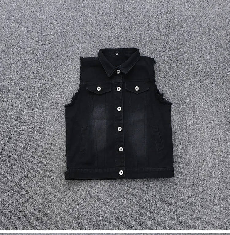 European station women's suit autumn new denim temperament sequins cartoon vest hooded shirt. | Женская одежда