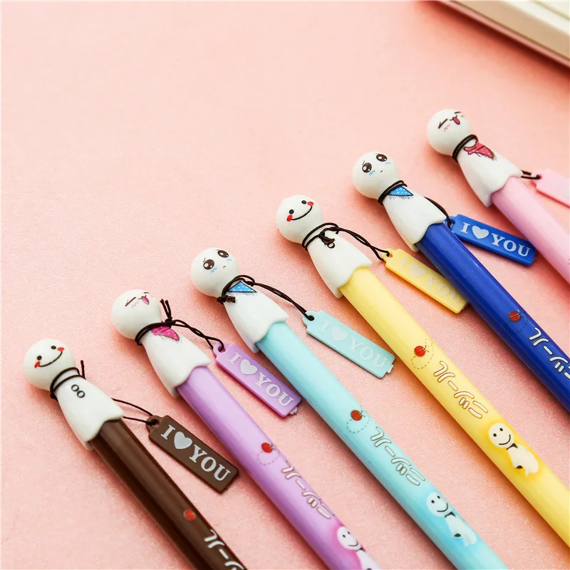 60 шт. kawaii pen I love you солнечная кукла гелевые чернильные ручки для школы офисные принадлежности Милая ручка креативная стационарная партия подарок для девочки оптом