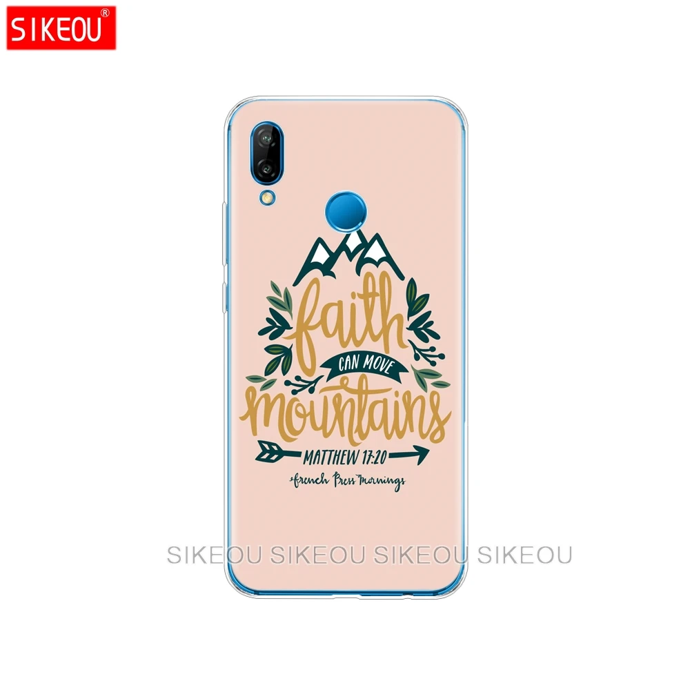 Силиконовый чехол для телефона Huawei P20 P7 P8 P9 P10 Lite Plus Pro 2017 P Smart 2018 coque bumper Bible verse phillians