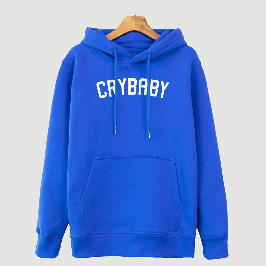 Детский Забавный Свитшот CRY для женщин 2018 осенне зимняя флисовая толстовка с