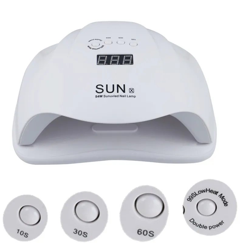 Pro SUNX 54 Вт Сушилка для ногтей УФ светодиодный светильник всех гелей 36 лампа лака