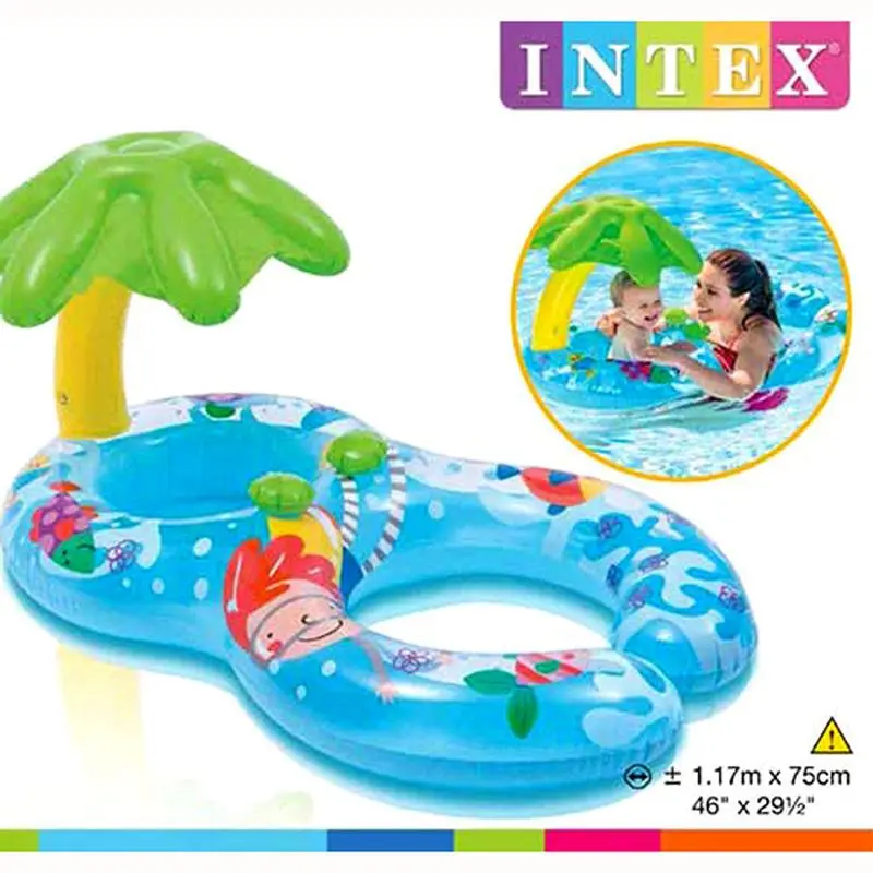 Надувное солнцезащитное покрытие из ПВХ Intex My First Baby безопасное купание кольцо