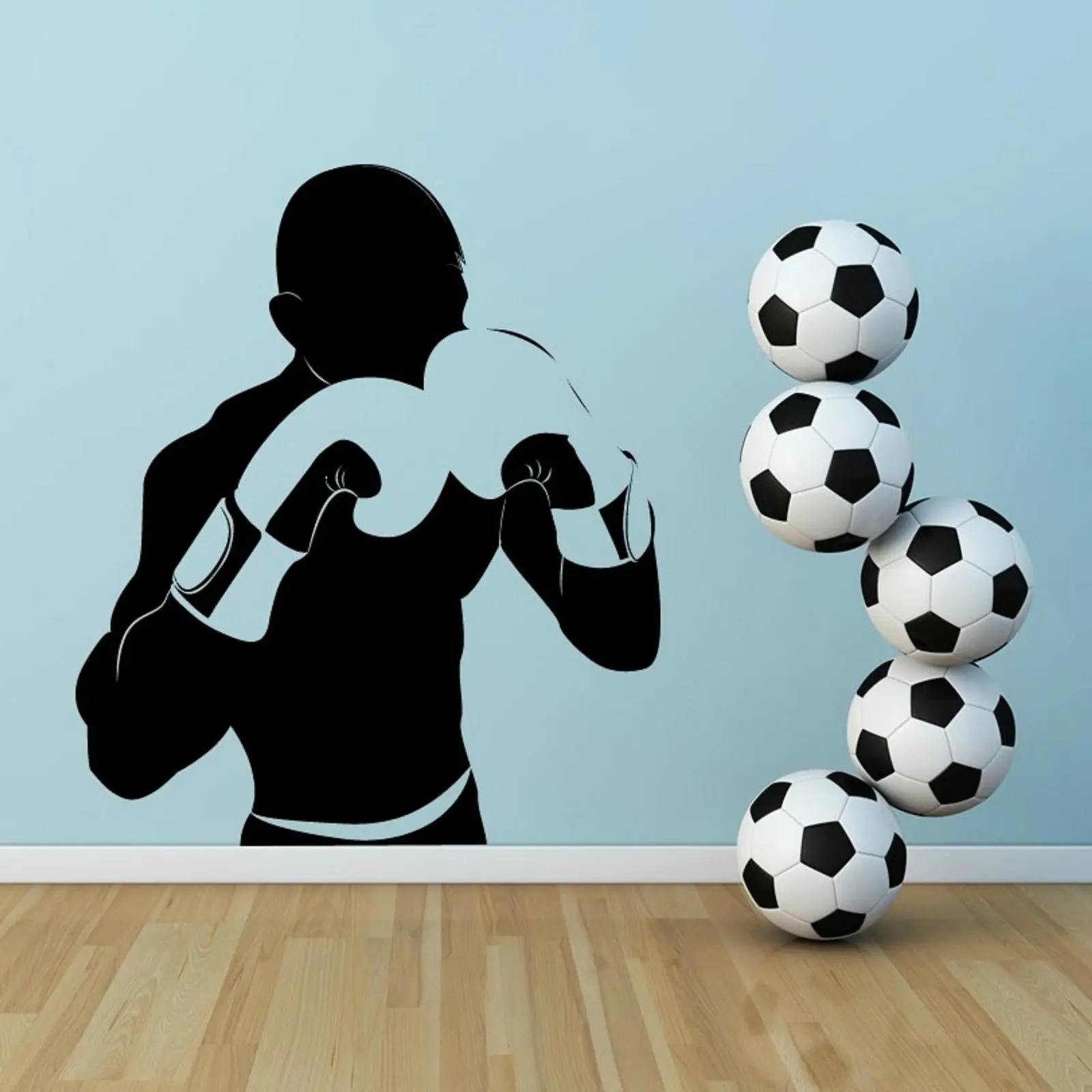 G295 боксерские перчатки Спортивная Наклейка на стену художественный декор для