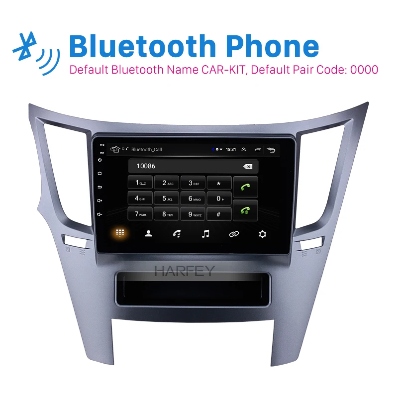 Автомобильный радиоприемник Harfey 9 дюймов GPS сенсорный экран Android 1 для SUBARU LEGACY Subaru