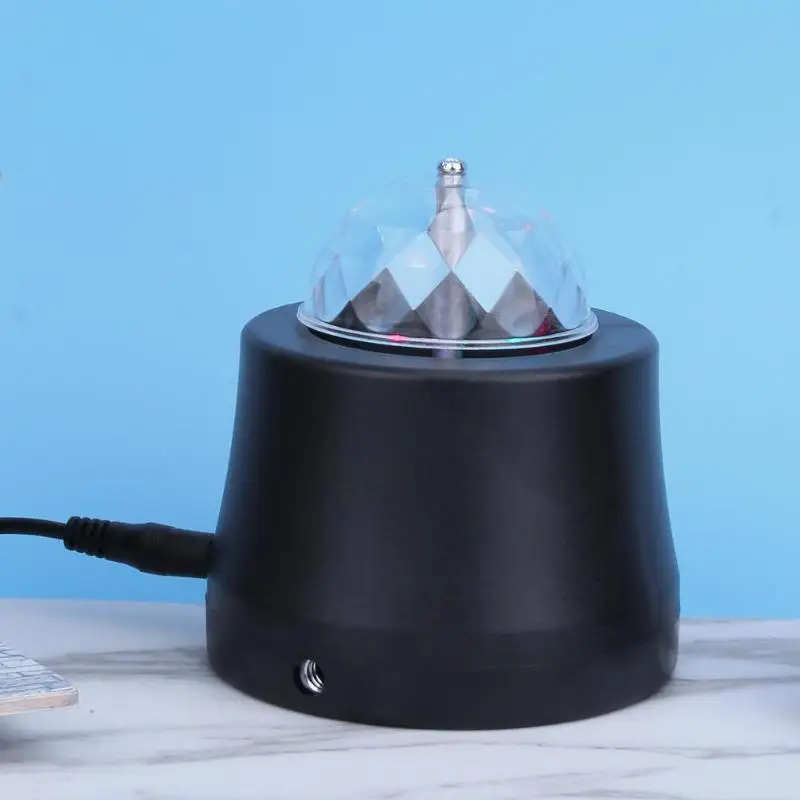 Автомобильный развлекательный мини магический хрустальный шар RGB вращающиеся