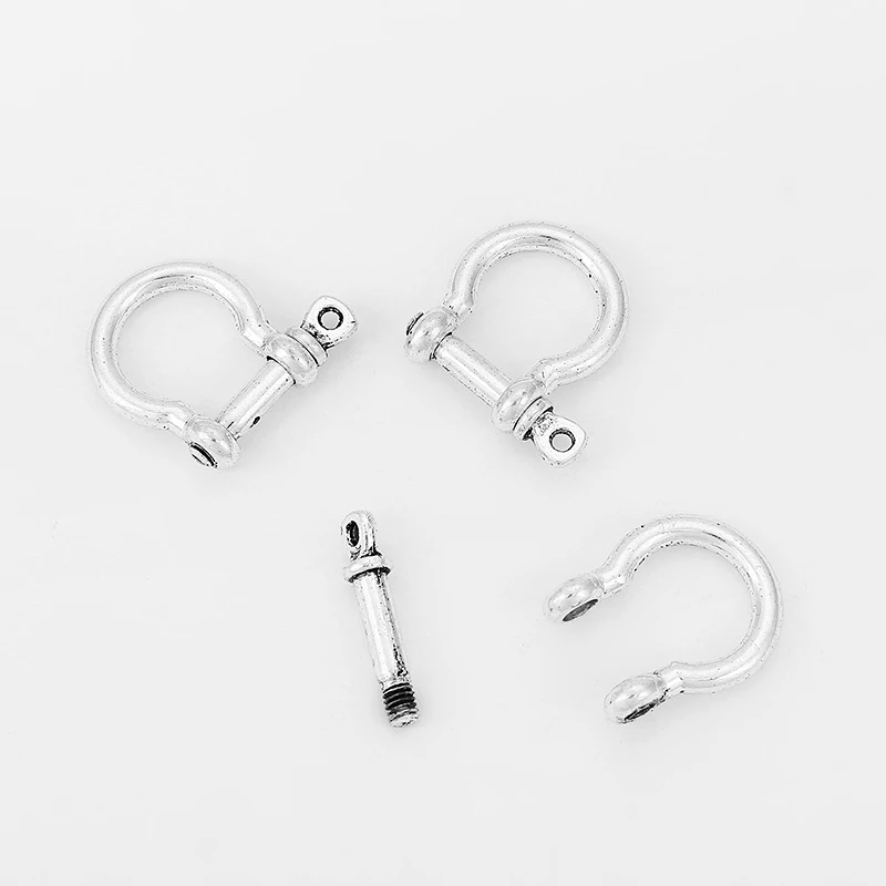 3 комплекта антикварная серебряная пряжка застежка DIY браслет ювелирных изделий |