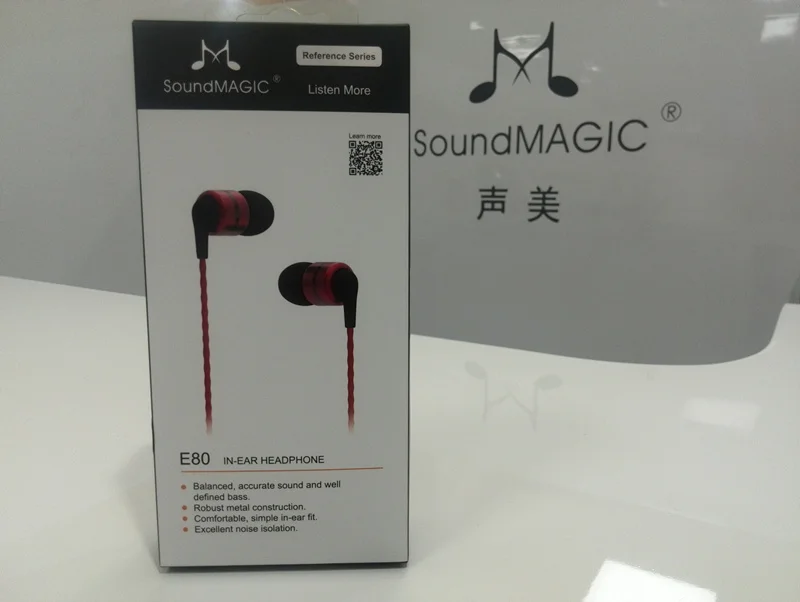 Soundmagic E80 HiFi наушники в ухо супер бас идеальный звук полностью металлические