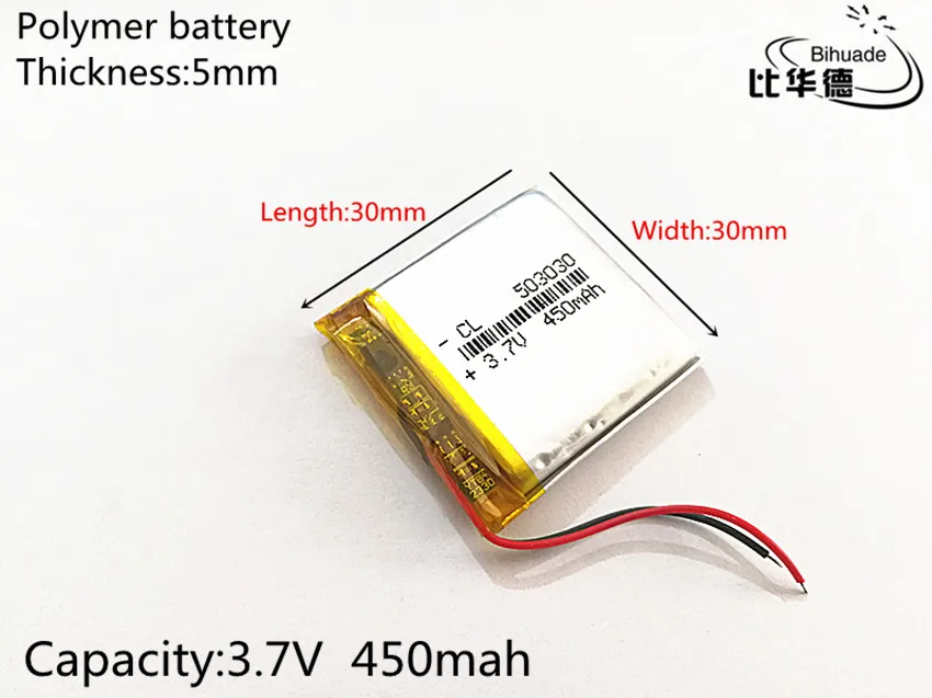 10 шт. литий полимерные аккумуляторы 3 7 в 450 мАч|3.7v 450mah|for mp3lithium polymer cell |