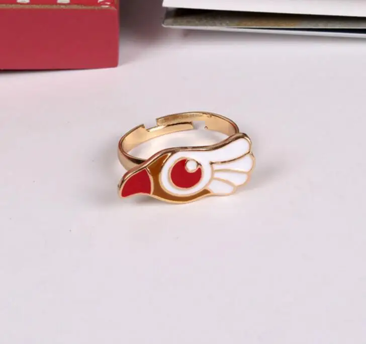 RT002 Модные Симпатичные Card Captor Мультфильм Падение Нефти Легкосплавные Кольца