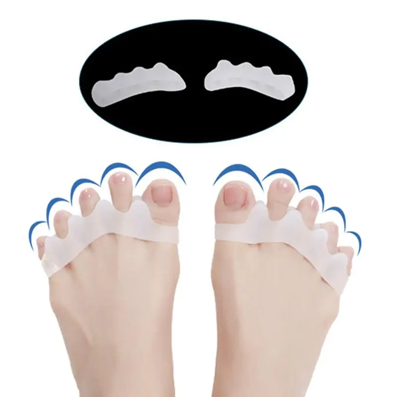 1 Pair Foot Care Tool Sholl Hallux Valgus Correction Of The Thumb Toe Separator Bursitis Pedicure Silicone Corrector For Toes | Спорт и