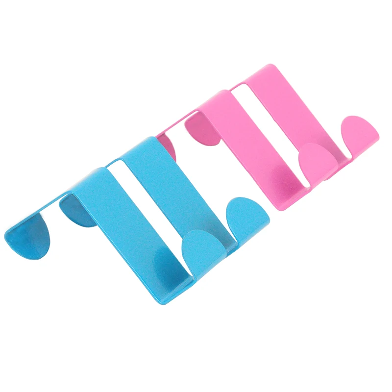 Конфеты цветные дверь из нержавеющей стали обратно крюк 2 двери шкафа крючки с