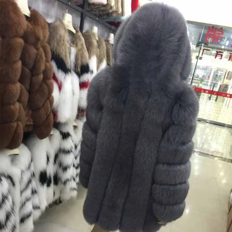 Женская шуба из 2019 натурального меха модная Толстая короткая Роскошная Шуба