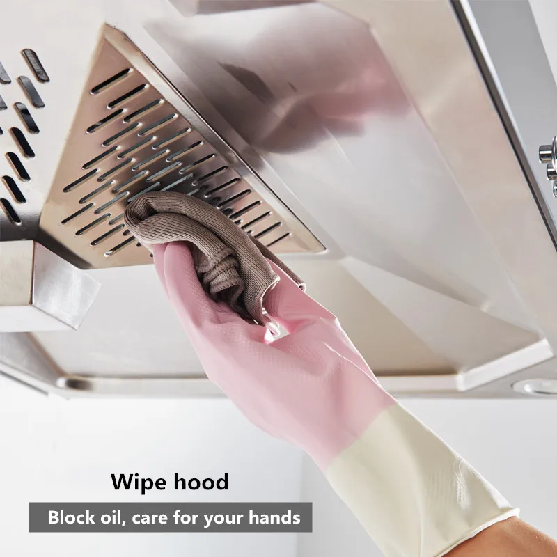 2 пары семейные утепленные латексные перчатки с медвежонком женские для мытья