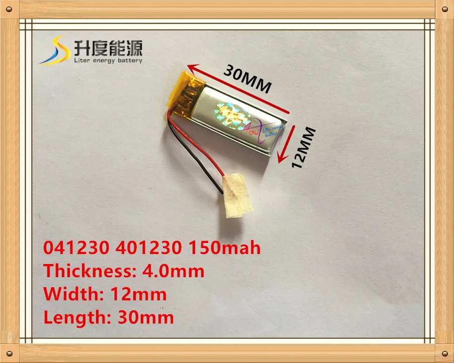 3,7 V 041230 401230 150mah Bluetooth гарнитура литий-полимерная батарея BT2010/BT135