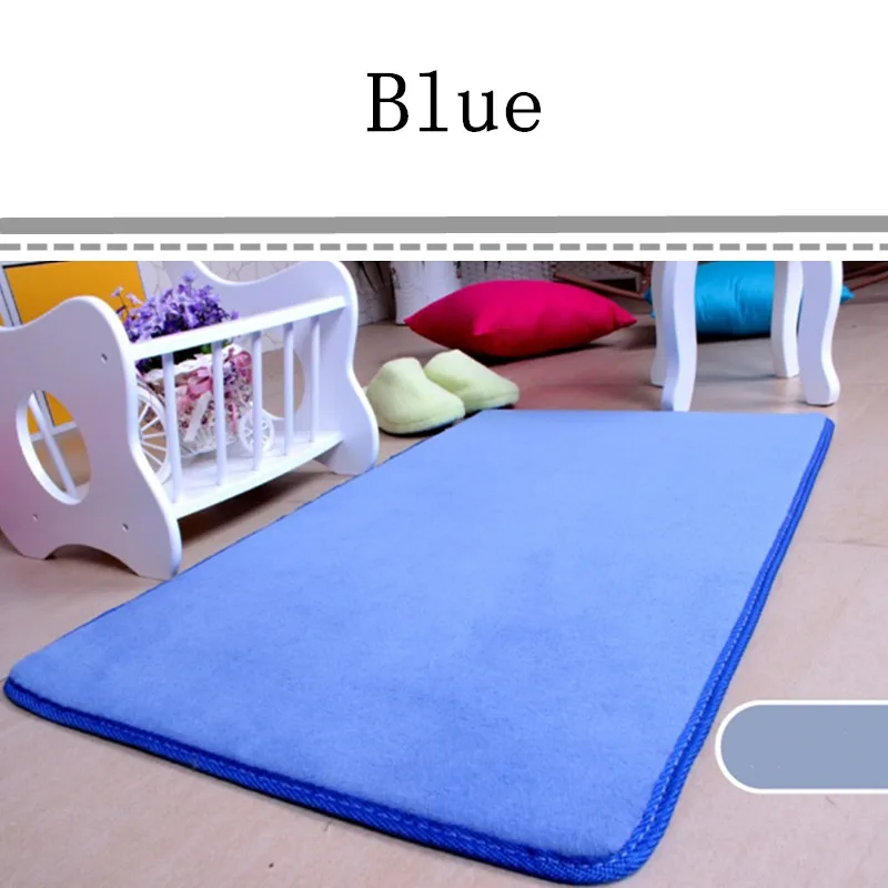 

Free Shipping 50cmX80cm Bath Mat Chair Cushion Five Kinds Solid Color Floor Carpet Home Doormat Absorbent Non-Slip Prayer Mat