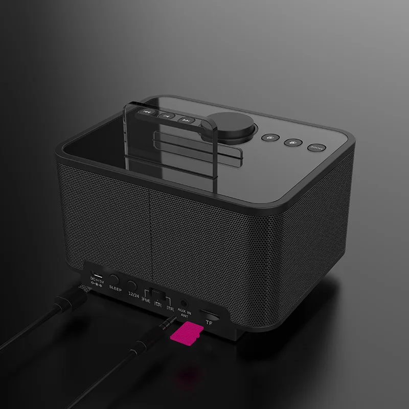 EXRIZU X7 4000 мАч аккумулятор беспроводной Bluetooth 4,2 динамик док-станция стерео Будильник FM радио U диск TF карта USB AUX плеер