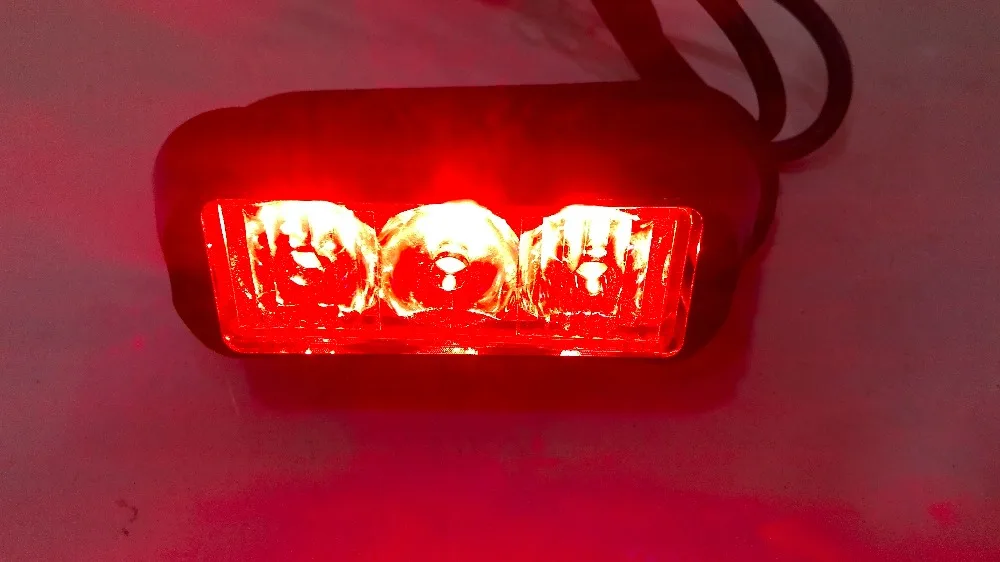 10x грузового автомобиля 12v 24v 3W высокая мощность 3 светодиодный Водонепроницаемый