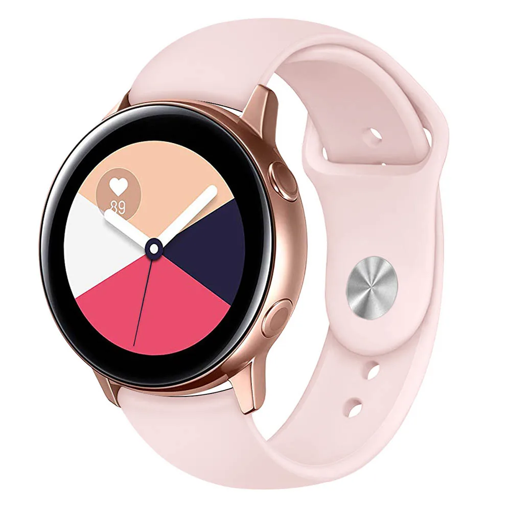 20 мм силиконовый ремешок для часов Samsung Galaxy активных ремней 42 gear S2 мягкие