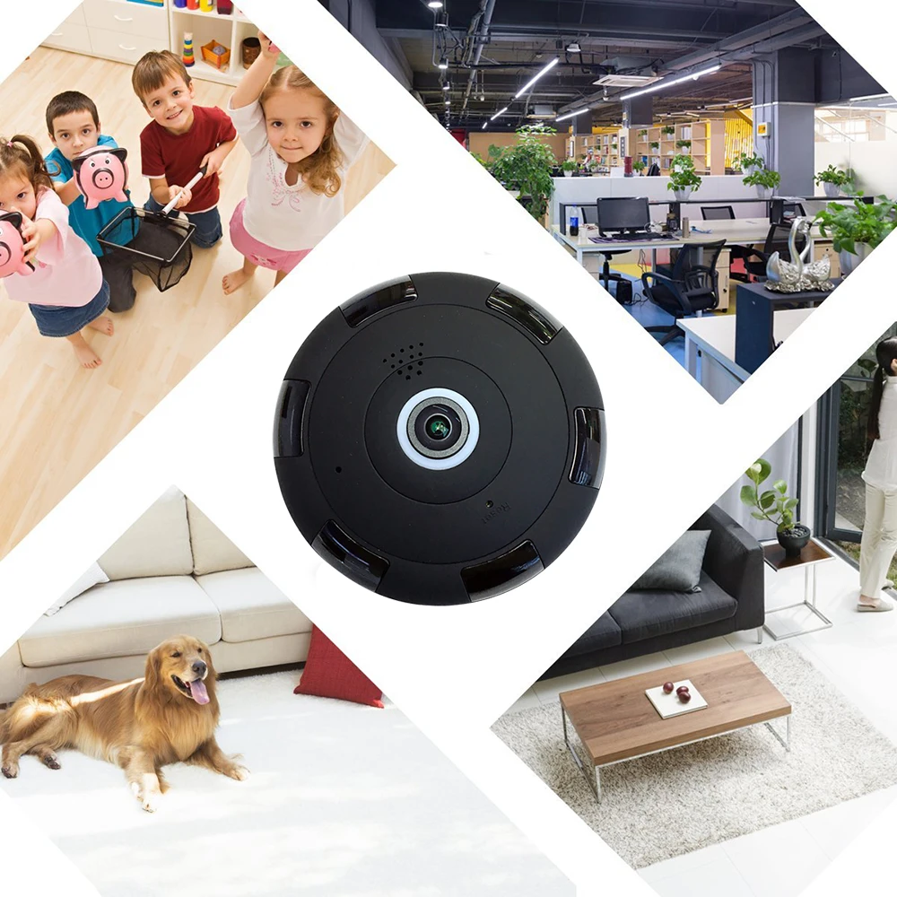 Kruiqi 960P беспроводная IP камера безопасности 2MP панорамная с ночным видением