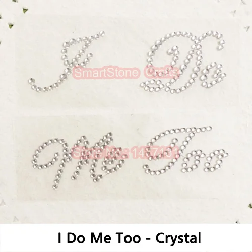 Свадебное украшение I Do Me Too Hes Mine Shes Mine со стразами, наклейки для свадебной обуви, что-то голубое, подарки для свадьбы - Цвет: B017