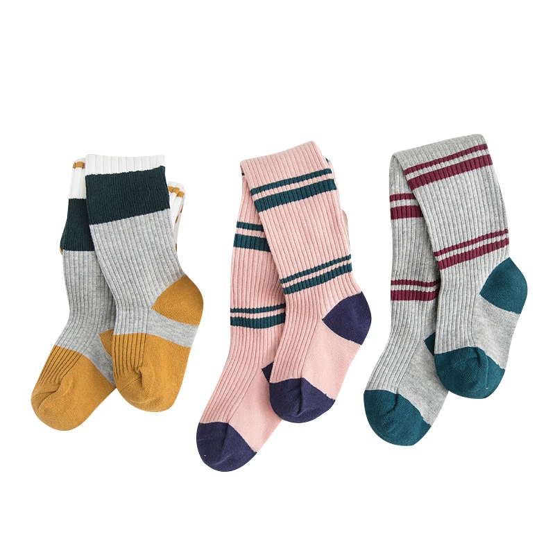 Весенне-осенне-зимние колготки для девочек теплые хлопковые трикотажные с